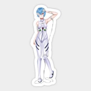 Rei Ayanami Bandage Sticker